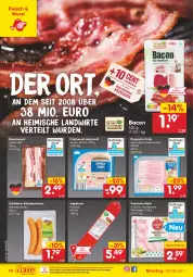 Gazetka promocyjna Netto Marken-Discount - Filial-Angebote - Gazetka - ważna od 07.05 do 07.05.2022 - strona 14 - produkty: auer, aufschnitt, bacon, Bau, bockwurst, dauertiefpreis, debrecziner, eis, fleisch, frischwurst-aufschnitt, gin, jagdwurst, Käse, ndk, prosciutto, prosciutto cotto, reis, rezept, sac, Speck, Ti, tiefpreis, wurst