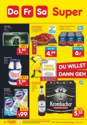 Gazetka promocyjna Netto Marken-Discount - Filial-Angebote - Gazetka - ważna od 07.05 do 07.05.2022 - strona 28 - produkty: after eight, alkohol, domestos, eis, krombache, krombacher, krombacher pils, marinade, miracel, miracel whip, ndk, pils, reis, schwein, schweine, steak, steaks, Ti, tomate, tomaten, WC-Steine, wein, weine, Weste