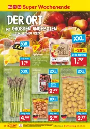 Gazetka promocyjna Netto Marken-Discount - Filial-Angebote - Gazetka - ważna od 07.05 do 07.05.2022 - strona 30 - produkty: angebot, angebote, beutel, eis, kartoffel, kartoffeln, leine, ndk, pflaume, pflaumen, reis, rispentomaten, sac, Schal, Schale, spargel, spargel grün, speisekartoffeln, Ti, tomate, tomaten, zitrone, zitronen, zwiebel, zwiebeln