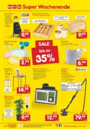 Gazetka promocyjna Netto Marken-Discount - Filial-Angebote - Gazetka - ważna od 07.05 do 07.05.2022 - strona 34 - produkty: auto, bambus, batterie, batterien, Bau, beistelltisch, besteck, brot, Brotkasten, computer, decke, Deckel, eis, Elektro, Gläser, Holz, HP, küche, Küchen, latte, LG, Liege, messer, ndk, papier, pute, Regenschutz, reis, Schleifpapier, Tasche, Teleskop, Ti, tisch, tischplatte, trolley, wasser