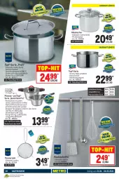 Gazetka promocyjna Metro - GastroJournal - Gazetka - ważna od 04.05 do 04.05.2022 - strona 30 - produkty: backofen, brut, decke, Deckel, edelstahl, eis, Elektro, erde, fleisch, Fleischtopf, Glasdeckel, Kocher, küche, Küchen, Küchenhelfer, lack, LG, Löffel, Ofen, pfanne, pfannen, Pfannenwender, Schneebesen, schüssel, Ti, top-hit, topf, und pfanne