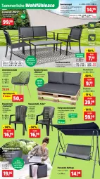 Gazetka promocyjna Thomas Philipps - Gazetka - ważna od 14.06 do 14.06.2025 - strona 4 - produkty: armlehnen, aufbewahrungsbox, Bank, eis, hocker, hollywoodschaukel, Holz, kissen, LG, loungeset, merl, möbel, Palette, reis, Ria, Rückenkissen, rwe, Schaukel, sitzkissen, sonnensegel, stapelstuhl, Stier, stuhl, Stühl, teppich, Ti, tisch, uv-schutz, vorteilspreis, wasser