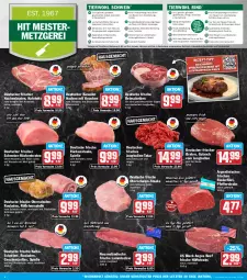 Gazetka promocyjna Hit - Wochenprospekt - Gazetka - ważna od 01.02 do 01.02.2025 - strona 4 - produkty: auer, Bau, Bauer, beef, bio, braten, eis, ente, filet, fleisch, frischkäse, Geflügel, geschnetzeltes, gewürz, gulasch, hüftsteak, hüftsteaks, jungbullen, kalbsschnitzel, Käse, kasseler, Kette, kotelett, lachs, lack, lamm, lammlachse, mac, mais, Meister, Mett, milch, monitor, natur, Oberschalenrouladen, olive, oliven, pfeffer, pute, reis, Ria, rind, rinder, rinderfilet, ring, rotwein, rouladen, Rückenbraten, Rückensteak, rückensteaks, Schal, Schale, schinken, schnitten, schnitzel, schwein, schweine, Spezi, Sport, steak, steaks, suppe, Ti, Tiere, tisch, wein, weine, Zelt, ZTE