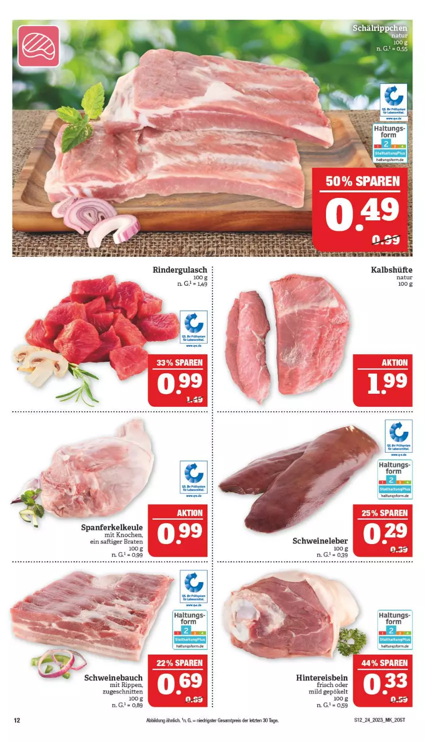 Aktueller Prospekt Marktkauf - Prospekt - von 11.06 bis 17.06.2023 - strona 12 - produkty: Bau, braten, eis, natur, reis, Rippen, saft, schnitten, schwein, schweine, Schweinebauch, Schweineleber, Ti, wein, weine, ZTE