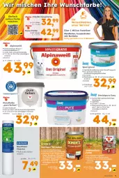Gazetka promocyjna  - Gazetka - ważna od 05.09 do 05.09.2026 - strona 9 - produkty: alpina, Alpinaweiß, Bau, brie, classico, easyputz, eimer, fassadenfarbe, Heu, Holz, holzlasur, HP, innenfarbe, knauf, kraft, lack, Lacke, LG, lion, nuss, Rauch, Rauhfaser, Spezi, Streichputz, Ti
