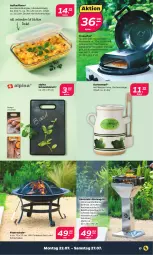 Gazetka promocyjna Netto - Woche 30 - Gazetka - ważna od 27.07 do 27.07.2024 - strona 17 - produkty: alpina, decke, Deckel, edelstahl, elle, feuerschale, gasgrill, grill, grillrost, gurke, gurken, Holz, holzkohle, Ofen, pizza, Pizzaofen, Ria, Säulengrill, Schal, Schale, schneidebrett, thermometer, Ti, topf, wasser, Windschutz