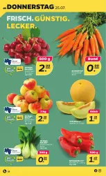 Gazetka promocyjna Netto - Woche 30 - Gazetka - ważna od 27.07 do 27.07.2024 - strona 22 - produkty: Bundmöhren, kirsch, kirsche, kirschen, melone, möhren, Pak Choi, paprika, paprika rot, sac, Spitzpaprika, Ti