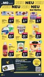 Gazetka promocyjna Netto - Woche 30 - Gazetka - ważna od 27.07 do 27.07.2024 - strona 6 - produkty: bratwurst, coupon, coupons, eis, frischkäse, frucht, Geflügel, gnocchi, gsw, gutschein, Käse, keks, LG, margherita, milch, monte, natur, saft, schoko, Ti, wurst, zott, Zott Monte