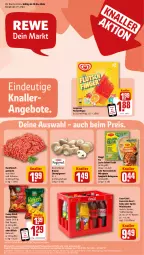 Gazetka promocyjna Rewe - Prospekte - Gazetka - ważna od 04.05 do 04.05.2024 - strona 1 - produkty: aktionspreis, angebot, angebote, bio, bolognese, braun, champignon, champignons, chili, chips, coca-cola, cola, coupon, eis, fanta, fanta oder, fanta oder sprite, fleisch, funny-frisch, hackfleisch, hackfleisch gemischt, küche, lachs, langnese, maggi, maggi fix, natur, oder sprite, reis, rel, rind, sahne, Schal, Schale, schwein, spaghetti, spaghetti bolognese, sprite, telefon, Ti, uhr, wein