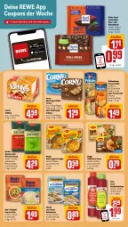 Gazetka promocyjna Rewe - Prospekte - Gazetka - ważna od 04.05 do 04.05.2024 - strona 14 - produkty: Ben’s Original, bohne, bohnen, bohnenkaffee, corny, coupon, coupons, curry, debeukelaer, delikatess sauce, eis, gemahlener bohnenkaffee, gewürz, gewürzketchup, gin, Hela, hollandaise, jacobs, kaffee, kakao, ketchup, korn, maggi, Meister, meisterröstung, milch, müsli, Müsliriegel, nuss, prinzen rolle, prinzenrolle, reis, riegel, ritter, ritter sport, sauce, schoko, schokolade, Sport, storck, suppe, thomy, thomy les sauces, Ti, toffifee