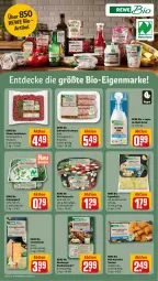 Gazetka promocyjna Rewe - Prospekte - Gazetka - ważna od 04.05 do 04.05.2024 - strona 15 - produkty: Becher, Berger, bio, bratwurst, Cap, decke, drink, eis, elle, fleisch, hackfleisch, kartoffel, Kartoffeltaschen, kräuter, lachs, mozzarella, natur, nürnberger, quark, rel, rewe bio, ricotta, rind, rinder, rinder-hackfleisch, schwein, schweine, spinat, Tasche, taschen, Ti, wein, weine, wurst