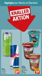 Gazetka promocyjna Rewe - Prospekte - Gazetka - ważna od 04.05 do 04.05.2024 - strona 2 - produkty: Becher, Dr. Oetker, drink, energy drink, Grießpudding, grütze, pudding, red bull, Rote Grütze, sahne, Ti