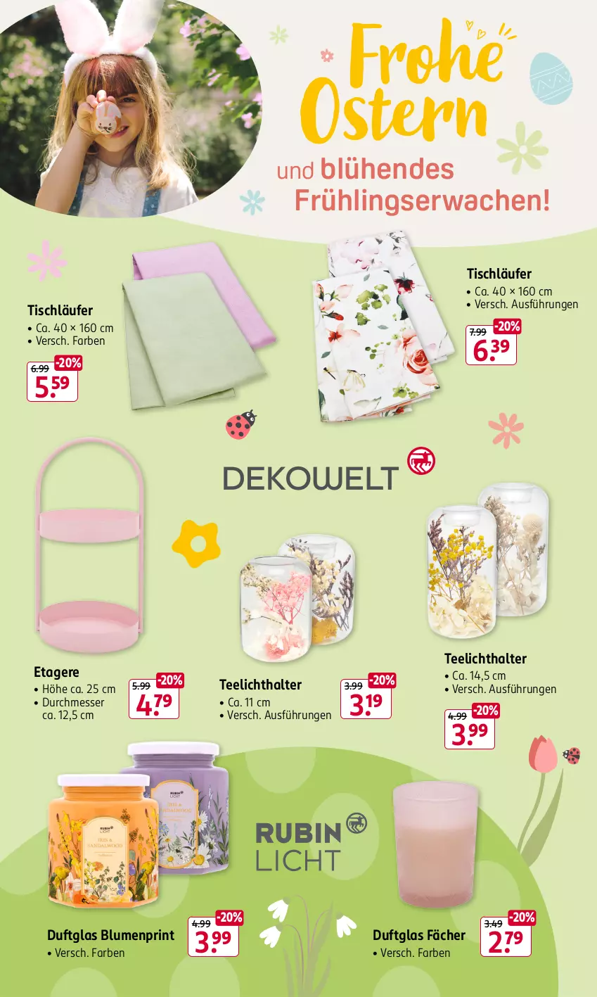 Aktueller Prospekt Rossmann - Prospekte - von 31.01 bis 06.04.2025 - strona 4 - produkty: blume, blumen, Etagere, Läufer, messer, tee, Teelicht, teelichthalter, Ti, tisch, tischläufer