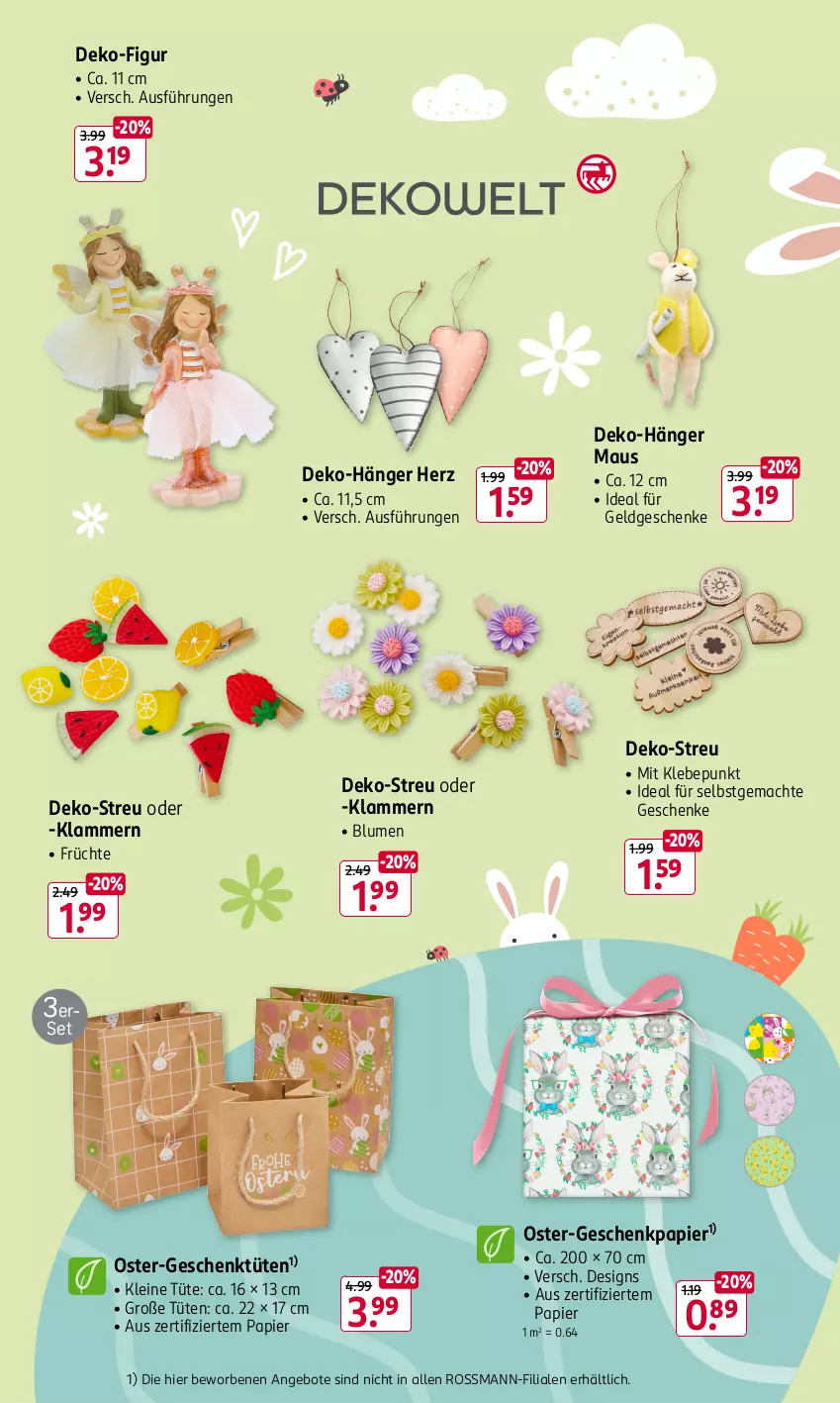 Aktueller Prospekt Rossmann - Prospekte - von 31.01 bis 06.04.2025 - strona 5 - produkty: angebot, angebote, blume, blumen, früchte, Geschenkpapier, Klammern, lamm, leine, mac, Maus, papier, Ti, Tüte