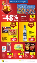 Gazetka promocyjna Lidl - Aktionsprospekt - Gazetka - ważna od 20.05 do 20.05.2023 - strona 42 - produkty: blume, blumen, bounty, dulano, Edelsalami, eis, elle, Geflügel, Gorbatschow, margarine, mars, milky way, ndk, piccolinis, reis, salami, Schal, Schale, snickers, teller, Ti, tortilla, tortillas, twix, vita, wagner, wodka