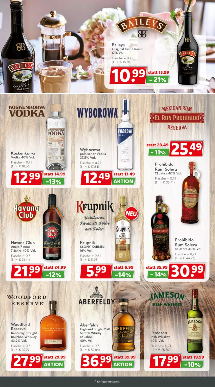 Aktueller Prospekt Getraenkeland - von 06.03 bis 18.03.2023 - strona 7 - produkty: baileys, bestpreis, bourbon, bourbon whiskey, eis, flasche, gin, Havana Club, irish cream, irish whiskey, jameson, kentucky straight, reis, rum, salz, scotch, scotch whisky, single malt, tuc, vodka, whiskey, whisky