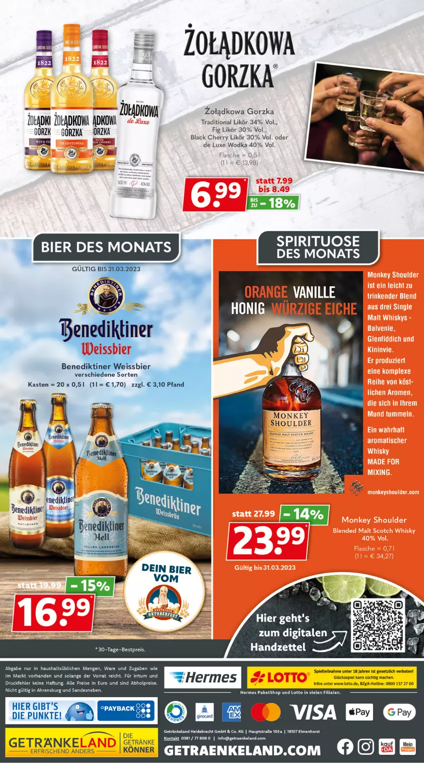 Aktueller Prospekt Getraenkeland - von 06.03 bis 18.03.2023 - strona 8 - produkty: abholpreise, bestpreis, eis, Elan, flasche, getränk, getränke, lack, likör, mac, reis, Ti, wodka