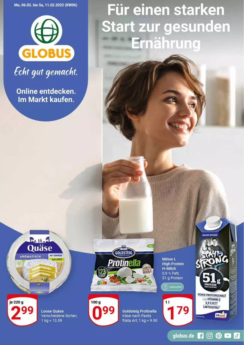 Aktueller Prospekt Globus - Prospekte - von 06.02 bis 11.02.2023 - strona 1 - produkty: vita, Vitamin D