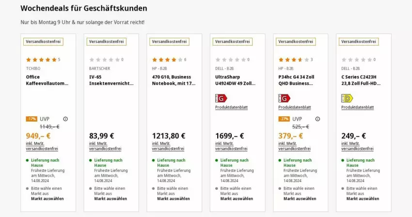 Aktueller Prospekt Saturn - Prospekte - von 12.08 bis 21.08.2024 - strona 8 - produkty: auto, bartscher, dell, HP, kaffee, ndk, notebook, office, sekt, Sharp, Tchibo, uhr, versandkostenfrei