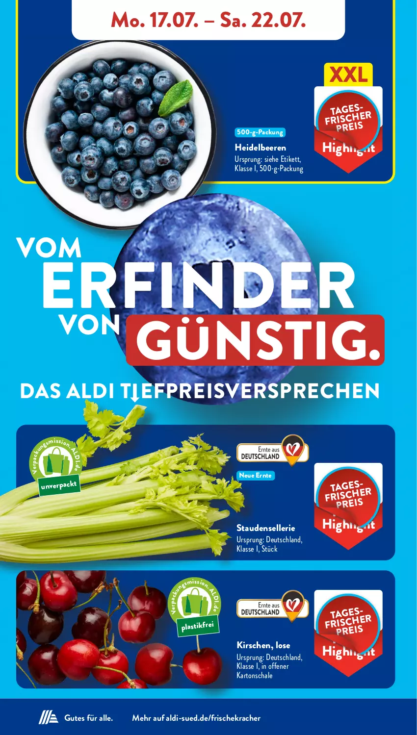 Aktueller Prospekt AldiSud - NÄCHSTE WOCHE - von 17.07 bis 22.07.2023 - strona 6 - produkty: aldi, asti, beere, beeren, eis, elle, heidelbeere, heidelbeeren, kirsch, kirsche, kirschen, kracher, reis, Schal, Schale, stauden, Ti