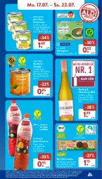 Gazetka promocyjna AldiSud - NÄCHSTE WOCHE - Gazetka - ważna od 22.07 do 22.07.2023 - strona 13 - produkty: aldi, bio, brut, chardonnay, cookie, cookies, eis, eistee, Elektro, elle, erde, flasche, hafer, Hafercookies, HP, kakao, kiwi, Konserven, Laufen, mais, milch, obst, orange, orangen, pril, reis, riesling, schoko, schokolade, spinat, tee, Ti, vollmilch, wein, Zartbitterschokolade, ZTE, zucker