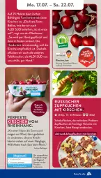 Gazetka promocyjna AldiSud - NÄCHSTE WOCHE - Gazetka - ważna od 22.07 do 22.07.2023 - strona 39 - produkty: aldi, asti, auer, Bad, Bau, Bauer, bier, Biere, decke, eis, fenster, frucht, kirsch, kirsche, kirschen, kuchen, obst, reis, rezept, Ria, Schal, Schale, schoko, Ti