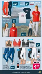 Gazetka promocyjna Netto - Angebote ab Montag - Gazetka - ważna od 05.03 do 05.03.2022 - strona 20 - produkty: Bau, baumwolle, Cap, gin, hose, jeans, Jogginghose, Langarmshirt, leggings, Pyjama, Ria, shirt, Ti, wolle