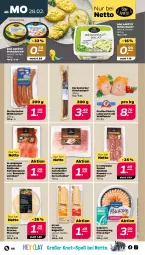 Gazetka promocyjna Netto - Angebote ab Montag - Gazetka - ważna od 05.03 do 05.03.2022 - strona 9 - produkty: aufstrich, baguette, brot, brotaufstrich, dip, eis, fleisch, garnelen, knacker, leberwurst, pizza, Pizzateig, prosciutto, reifen, ring, rosmarin, Rostocker, salami, salat, schinken, schinkenspeck, Speck, südtiroler, Ti, Wild, wurst