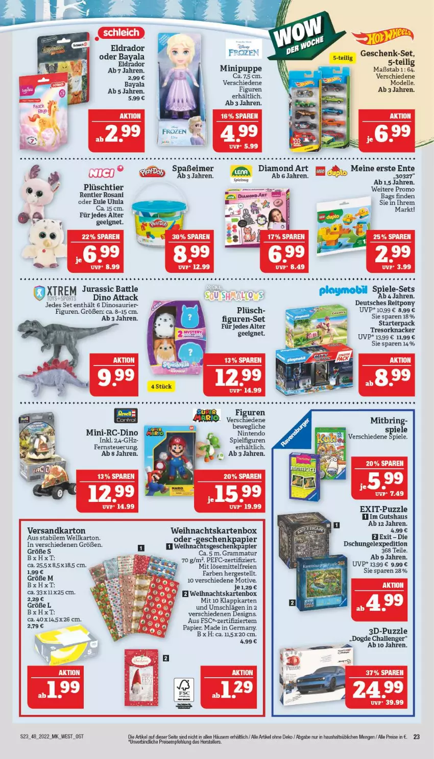 Aktueller Prospekt Marktkauf - Prospekt - von 27.11 bis 03.12.2022 - strona 27 - produkty: dell, eis, elle, ente, Germ, Jura, Mode, ndk, nintendo, papier, playmobil, Plüsch, Puppe, Puzzle, reis, ring, Spiele, spielzeug, tee, teller, Ti