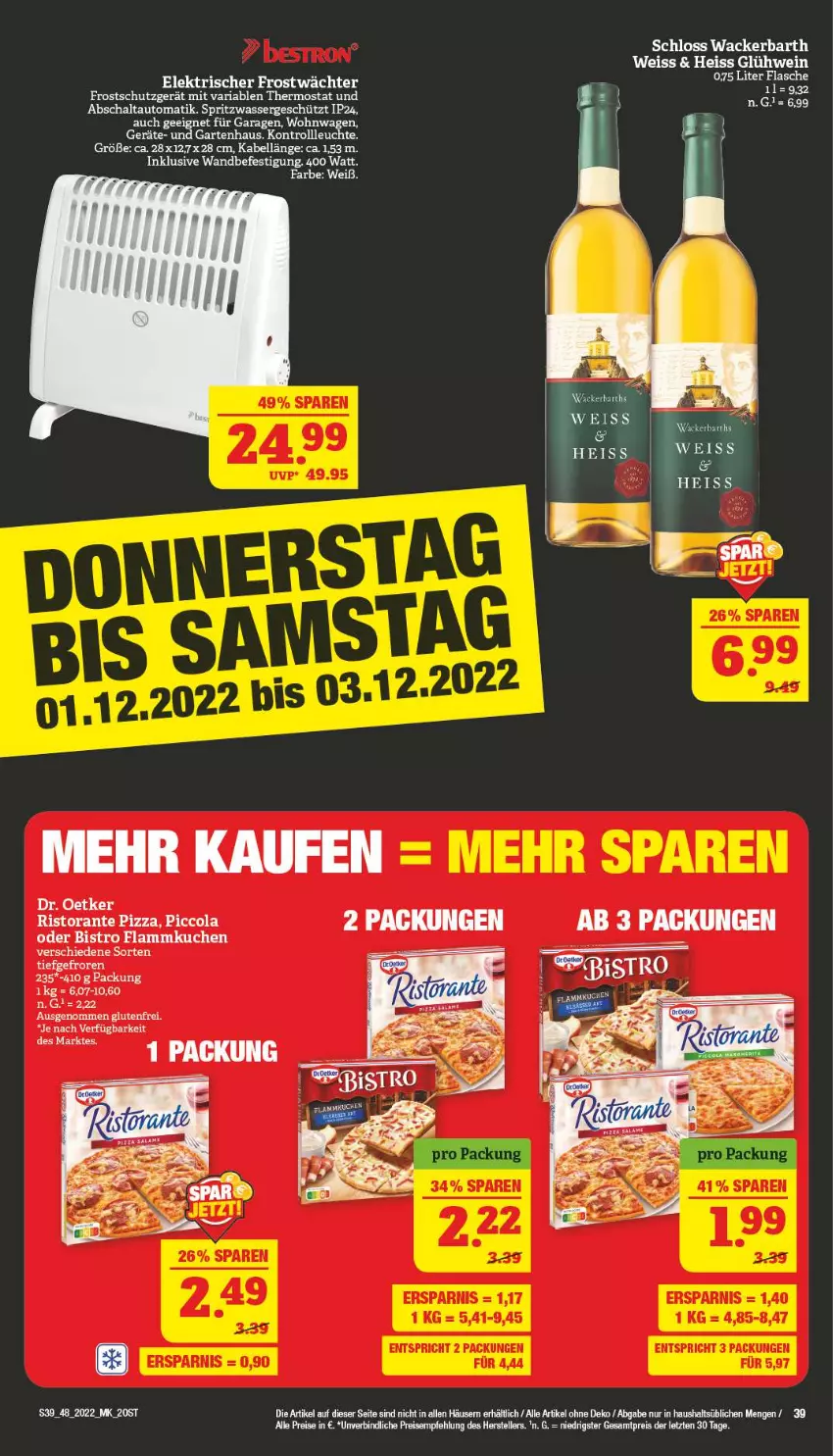 Aktueller Prospekt Marktkauf - Prospekt - von 27.11 bis 03.12.2022 - strona 43 - produkty: auto, cola, Dr. Oetker, eis, elle, Garten, Gartenhaus, Glühwein, lamm, Leuchte, pizza, reis, Ria, ristorante, ristorante pizza, Schal, teller, thermostat, Ti, wasser, wein, ZTE