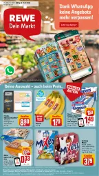 Gazetka promocyjna Rewe - Prospekte - Gazetka - ważna od 22.07 do 22.07.2023 - strona 1 - produkty: aktionspreis, angebot, angebote, banane, bananen, Becher, bio, brustfilet, coupon, eis, fenster, filet, hähnchen-brustfilet, joghur, joghurt, joghurt mit der ecke, karlsberg, karlsberg mixery, knoppers, Mixer, mixery, Müller, nuss, nussriegel, reis, riegel, storck, telefon, Ti, uhr