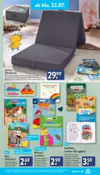 Gazetka promocyjna Aldi Nord - Von Montag - Gazetka - ważna od 27.07 do 27.07.2024 - strona 13 - produkty: Bau, baumwolle, buch, eis, Faltmatratze, Handtasche, mac, matratze, reis, rwe, Sport, Stickerbuch, Tasche, taschen, Ti, wolle