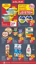 Gazetka promocyjna Aldi Nord - Von Montag - Gazetka - ważna od 27.07 do 27.07.2024 - strona 28 - produkty: aldi, Alpenhain, arla, auer, aus der tiefkühlung, bärenmarke, butter, buttermilch, camembert, dip, eis, eiskaffee, flasche, gin, grill, haltbare milch, Kærgården, kaffee, Käse, Loose, mac, milch, Müller, pfanne, pfannen, pfannenkäse, quäse, rapsöl, reine buttermilch, reis, Sauermilchkäse, Streichzart, Ti, und pfanne, vanille, ZTE