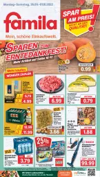 Gazetka promocyjna Famila - Prospekte - Gazetka - ważna od 01.10 do 01.10.2022 - strona 1 - produkty: akku, Alwa, angebot, angebote, aust, beispielabbildung, dallmayr, dallmayr prodomo, eis, elle, fleisch, hackfleisch, hackfleisch gemischt, handstaubsauger, holländischer schnittkäse, kaffee, kartoffel, kartoffeln, Käse, Kürbis, lebensmittel, leerdammer, mineralwasser, pizza, prodomo, reis, rind, rwe, sac, schnittkäse, schwein, schwein und rind, staubsauger, teller, Ti, veltins, wagner, wasser, wein