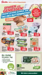 Gazetka promocyjna Famila - Prospekte - Gazetka - ważna od 01.10 do 01.10.2022 - strona 14 - produkty: arla, auer, aufstrich, Bau, Bauer, Becher, bio, brot, creme, eier, eis, Käse, käsescheiben, knacker, lachs, lebensmittel, mac, Mett, natur, Räucherlachs, reis, rügenwalder, rügenwalder mühle, stube, Ti, weizenmischbrot, wiesbauer, ZTE