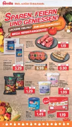 Gazetka promocyjna Famila - Prospekte - Gazetka - ważna od 01.10 do 01.10.2022 - strona 16 - produkty: Becher, beutel, bratwurst, chips, eis, erdnüsse, fleisch, Funny Frisch, gewürz, grill, grillbratwurst, hirtenkäse, kartoffel, kartoffelsalat, Käse, kühlmann, lachs, linsen, Nackensteak, nackensteaks, nudel, nudelsalat, reis, rostbratwurst, salat, salz, schinken, schwein, schweine, spinat, steak, steaks, Ti, ültje, ültje erdnüsse, wein, weine, wurst, ZTE