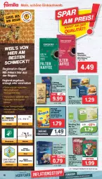 Gazetka promocyjna Famila - Prospekte - Gazetka - ważna od 01.10 do 01.10.2022 - strona 18 - produkty: Bau, beutel, bio, cerealien, cerealien oder müsli, dallmayr, eduscho, eis, elle, filterkaffee, hafer, haferflocken, kaffee, Meßmer, mövenpick, Müller, müsli, natur, natura, nesquik, regal, reis, rwe, Sport, tee, teller, Ti, Weste, ZTE