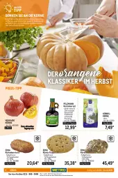 Gazetka promocyjna Metro - Lieferservice Aktuell - Gazetka - ważna od 31.10 do 31.10.2022 - strona 6 - produkty: beutel, brot, brötchen, butter, eis, elle, Falafel, flasche, geback, gewürz, haselnuss, honig, Kürbis, Kürbiskernbrötchen, kürbiskerne, Kürbiskernöl, leine, lieferservice, mac, messer, Metro, nuss, Ofen, orange, orangen, paprika, reis, rwe, salat, salate, salz, Schal, Schale, suppe, suppen, Ti, uhr, vita, würfel