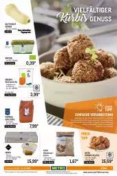 Gazetka promocyjna Metro - Lieferservice Aktuell - Gazetka - ważna od 31.10 do 31.10.2022 - strona 7 - produkty: beutel, brot, brötchen, butter, eis, elle, Falafel, flasche, geback, gewürz, haselnuss, honig, Kürbis, Kürbiskernbrötchen, kürbiskerne, Kürbiskernöl, leine, lieferservice, mac, messer, Metro, nuss, Ofen, orange, orangen, paprika, reis, rwe, salat, salate, salz, Schal, Schale, suppe, suppen, Ti, uhr, vita, würfel