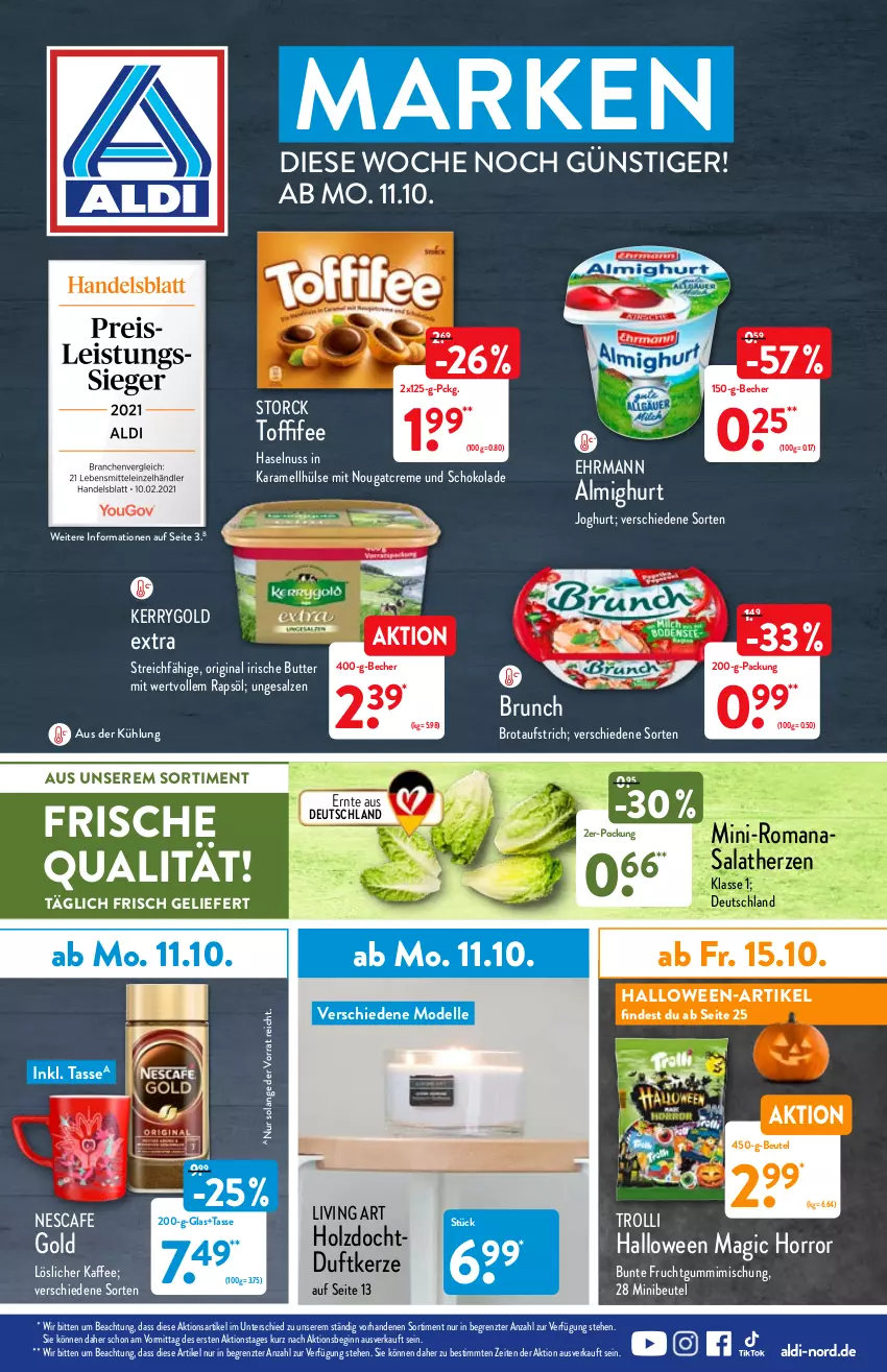 Aktueller Prospekt Aldi Nord - Aldi-Vorschau - von 11.10 bis 16.10.2021 - strona 1