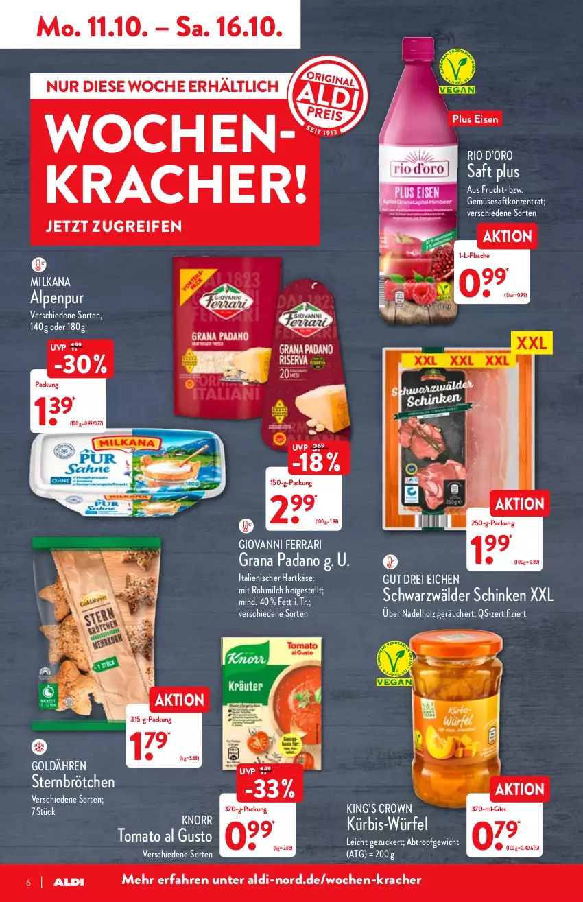 Aktueller Prospekt Aldi Nord - Aldi-Vorschau - von 11.10 bis 16.10.2021 - strona 6