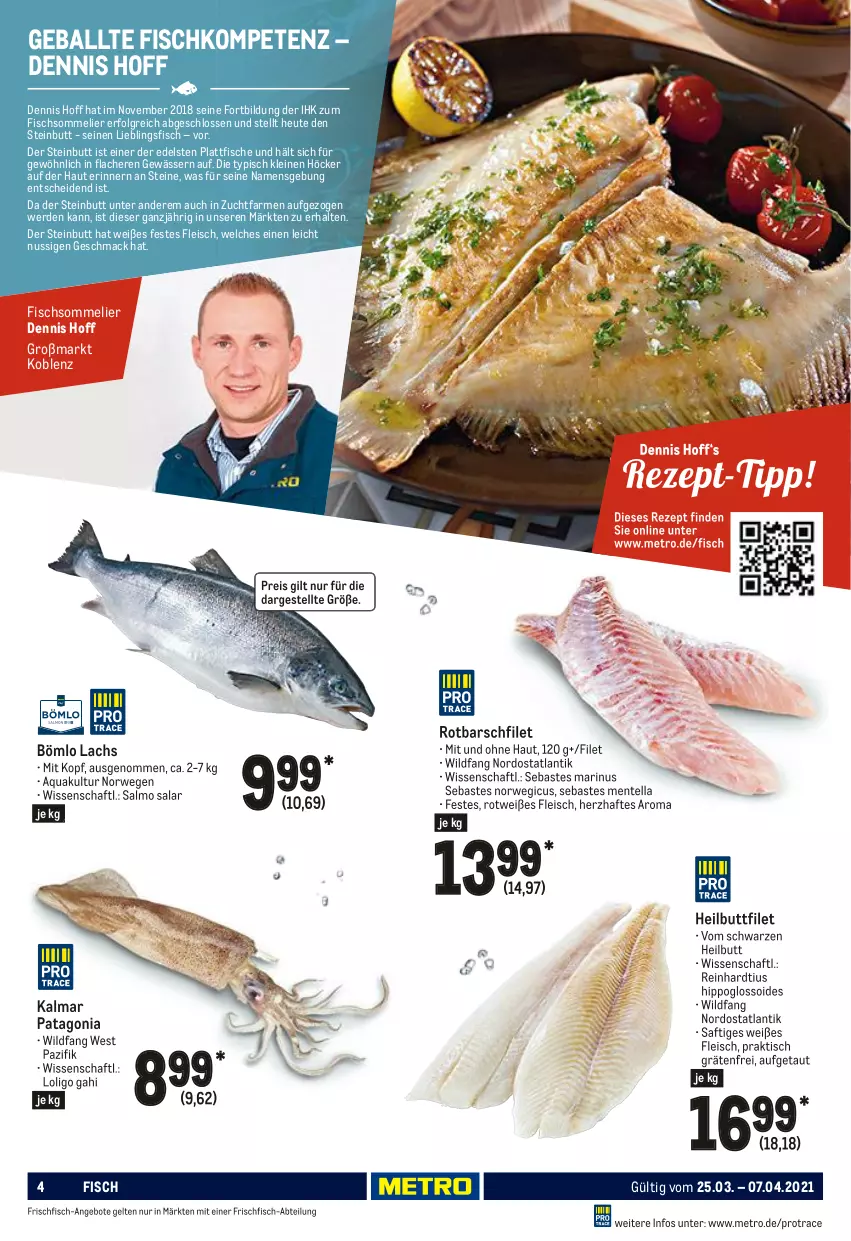 Aktueller Prospekt Metro - GastroJournal - von 25.03 bis 07.04.2021 - strona 4 - produkty: Abtei, angebot, angebote, aqua, ball, eis, ente, erde, filet, fisch, fische, fleisch, frischfisch, Heilbuttfilet, Heu, hipp, lachs, leine, LG, mac, Metro, nuss, reis, Rotbarsch, rotbarschfilet, rwe, saft, Ti, tisch, Wild