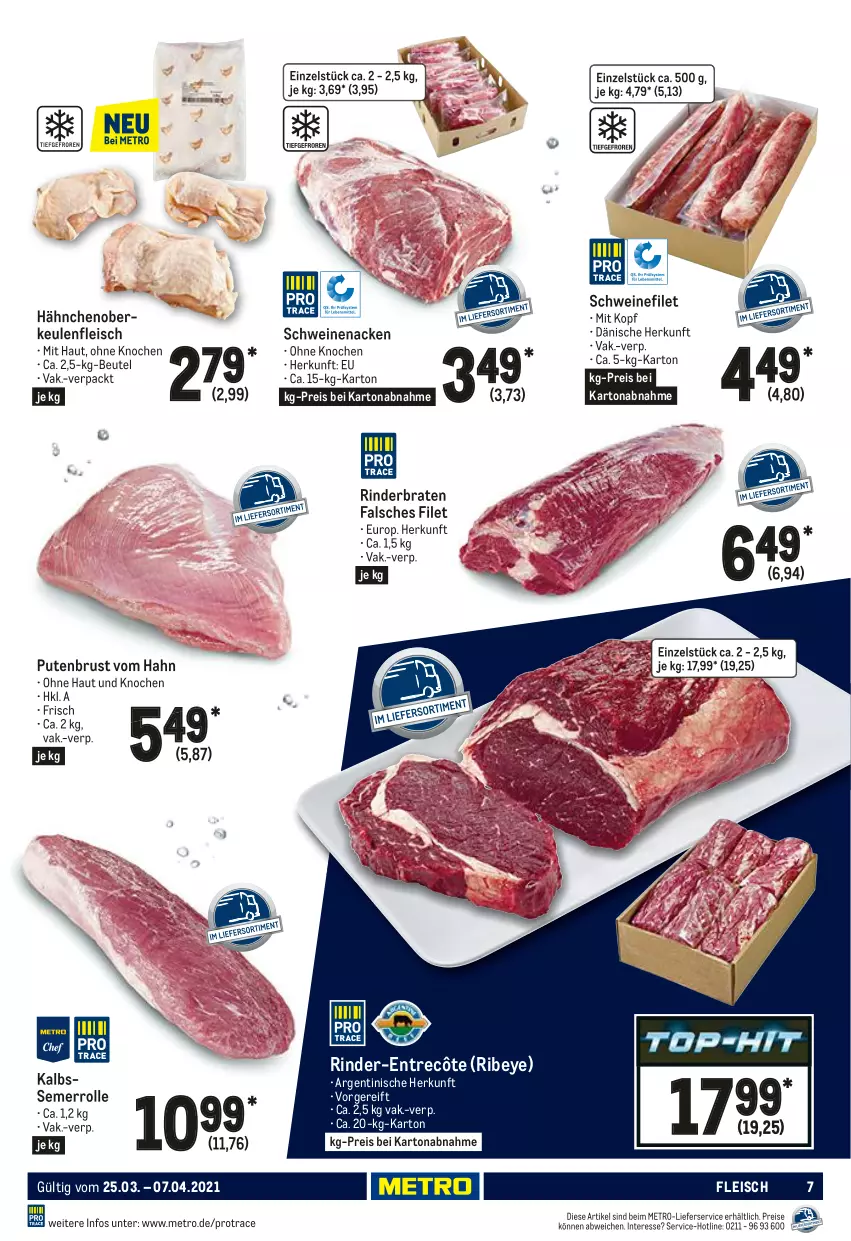 Aktueller Prospekt Metro - GastroJournal - von 25.03 bis 07.04.2021 - strona 7 - produkty: beutel, braten, eis, entrecôte, Falsches Filet, filet, fleisch, lieferservice, Metro, pute, putenbrust, reis, rind, rinder, rinderbraten, schwein, schweine, schweinefilet, schweinenacken, Ti, wein, weine