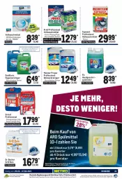 Gazetka promocyjna Metro - GastroJournal - Gazetka - ważna od 07.04 do 07.04.2021 - strona 23 - produkty: allzweckreiniger, ariel, auto, Becher, danklorix, eis, geschirr, geschirrspülmittel, grill, LG, lieferservice, Meister, meister proper, Metro, Palette, Pods, reiniger, reis, somat, spülmittel, Ti, tisch, vollwaschmittel, waschmittel, weck