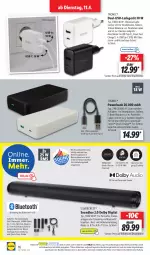 Gazetka promocyjna Lidl - Aktionsprospekt - Gazetka - ważna od 15.04 do 15.04.2023 - strona 20 - produkty: adapter, angebot, Bank, batterie, batterien, deka, dell, E-Book-Reader, eis, elle, fernbedienung, fernseher, HDMI, ladegerät, ladekabel, LG, Mode, ndk, powerbank, reis, Ria, Schal, Schale, silvercrest, smartphone, smartphones, soundbar, tablet, Tablets, Ti, tisch, usb, ZTE