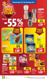 Gazetka promocyjna Lidl - Aktionsprospekt - Gazetka - ważna od 15.04 do 15.04.2023 - strona 40 - produkty: Alpenhain, basmati, Basmati Reis, camembert, eis, elle, gewürz, Gewürzmühle, hirtenkäse, Käse, langnese, Meßmer, ndk, reis, Schal, Schale, Sondey, stieleis, teller, Ti