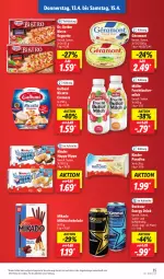 Gazetka promocyjna Lidl - Aktionsprospekt - Gazetka - ważna od 15.04 do 15.04.2023 - strona 41 - produkty: angebot, baguette, Bistro Baguette, butter, buttermilch, Dr. Oetker, drink, eis, elle, energy drink, frucht, galbani, géramont, hipp, Kinder, mikado, milch, Müller, reis, ricotta, Rockstar, schoko, schokolade, teller, Ti, ZTE