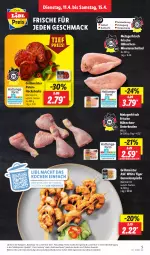 Gazetka promocyjna Lidl - Aktionsprospekt - Gazetka - ważna od 15.04 do 15.04.2023 - strona 5 - produkty: aktionspreis, brot, eis, Frische Hähnchen, früchte, früchten, garnelen, grill, mac, meeresfrüchte, Meister, minutenschnitzel, pute, Putenhacksteak, reis, rezept, rezepte, schnitzel, steak, steaks, Ti, ZTE