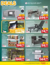 Gazetka promocyjna Netto Marken-Discount - Filial-Angebote - Gazetka - ważna od 27.05 do 27.05.2023 - strona 31 - produkty: abdeckhaube, angebot, asti, Bank, Bau, decke, Deckel, edelstahl, eis, elle, ente, Garten, gartenmöbel, gasgrill, Germ, grill, grillfläche, grillrost, hering, Holz, korb, Liege, möbel, moskitonetz, ndk, pavillon, ring, rückenlehne, Schal, sonnenliege, strandkorb, stuhl, Stühl, telefon, teller, Ti, tisch, uhr, Zelt, ZTE