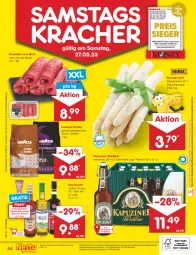 Gazetka promocyjna Netto Marken-Discount - Filial-Angebote - Gazetka - ważna od 27.05 do 27.05.2023 - strona 44 - produkty: angebot, angebote, aperitivo rosato, bestpreis, bier, bohne, bohnen, discount, eis, flasche, fleisch, Holz, kaffee, kaffeebohnen, kracher, lavazza, marken-discount, natur, ndk, rama, ramazzott, ramazzotti, reis, rind, rosato, rouladen, spargel, Ti, wurst, wurst in selbstbedienung, zott, ZTE